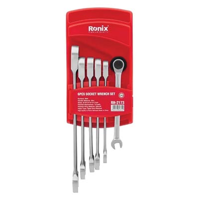 آچار جغجغه ای ثابت رونیکس مدل RH-2173 مجموعه 6 عددی