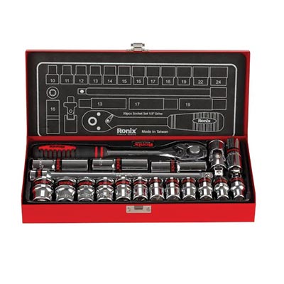 مجموعه 20 عددی آچار و سری بکس رونیکس مدل RX-2620