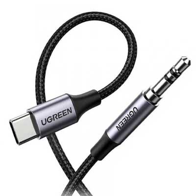 کابل USB-C به AUX یوگرین AV143 مدل 30633 طول 1 متر