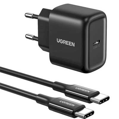 شارژر فست 25 وات یوگرین مدل CD250-50581، به همراه کابل USB-C