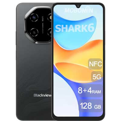 Black View shark 6 5G 128GB RAM 4+8 NFC