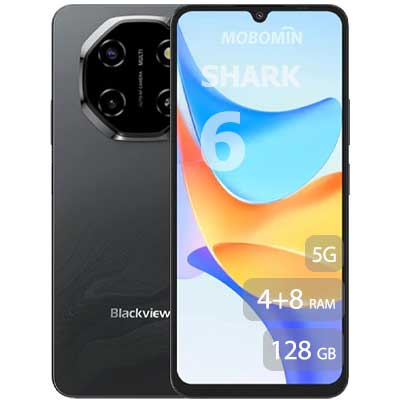 Black View shark 6 5G 128GB RAM 4+8