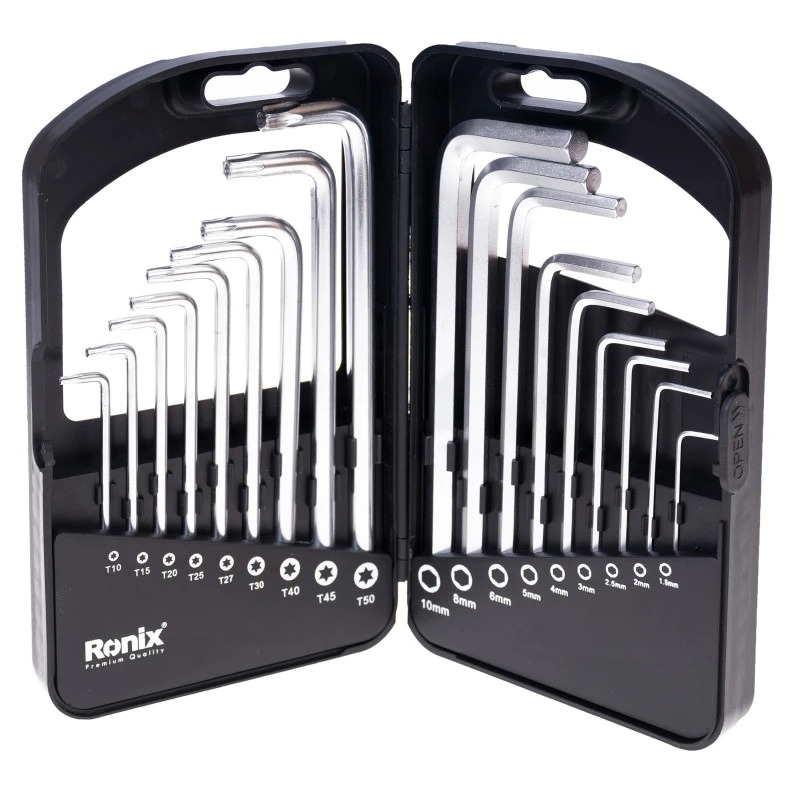 آچار آلن رونیکس مدل RH-2052 مجموعه 18 عددی