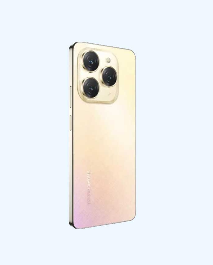 طراحی مدرن و جذاب Tecno Spark 20