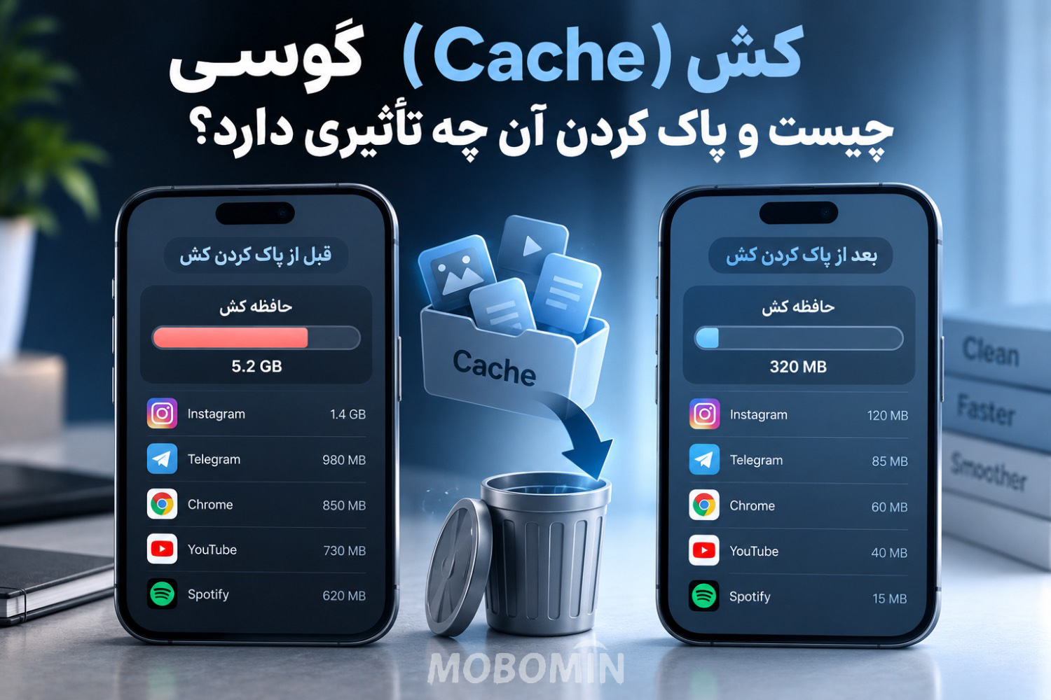 کش (Cache) گوشی چیست؟ تأثیر پاک کردن کش روی عملکرد گوشی